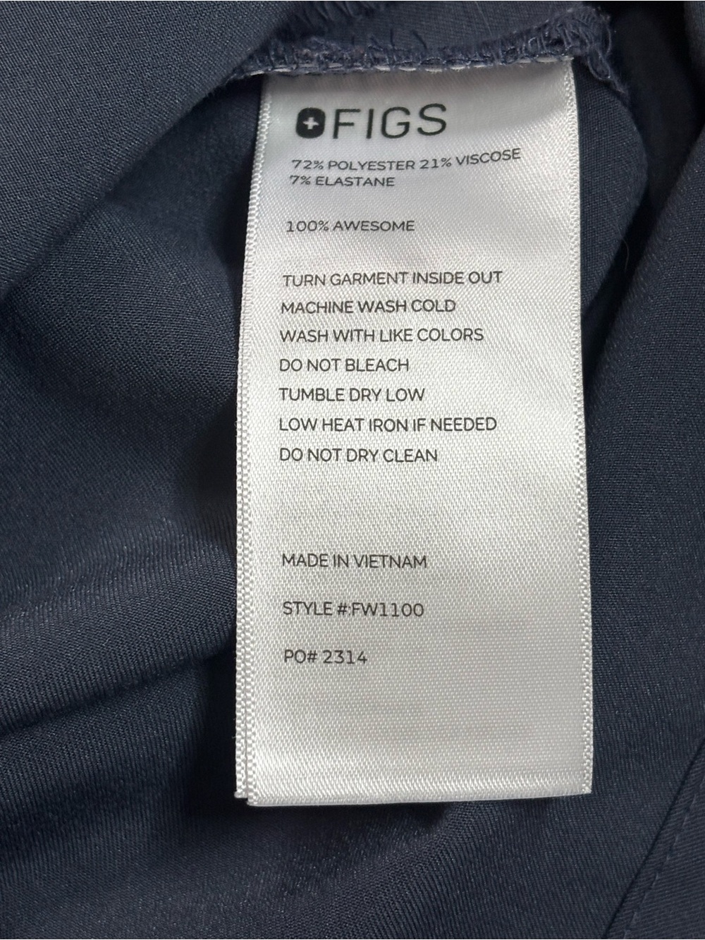 FIGS Casma 3 Pocket Scrub Top Night Sky Blue Technical Collection Medium FW1100 - Picture 4 of 4